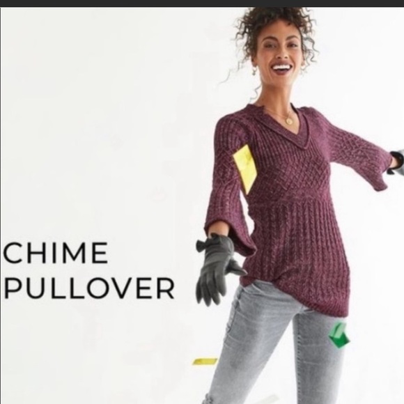 CAbi Chime Pullover Purple Size XS